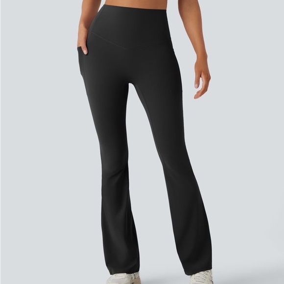 Halara Butt Lifting Black Flare Leggings - Picture 6 of 8